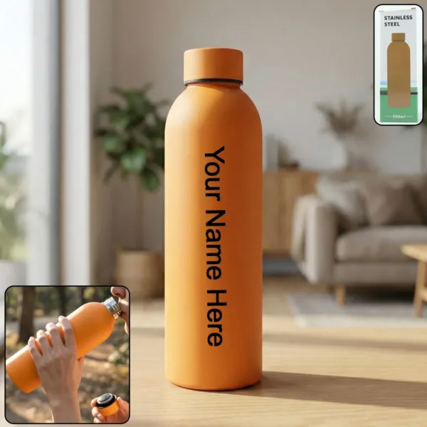 Stainless Steel Vacuum Insulated Water Bottle – Keeps Drinks Hot & Cold