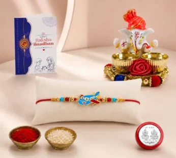 Raksha Bandhan Gift Combo – Ganesha Pooja Thali Set