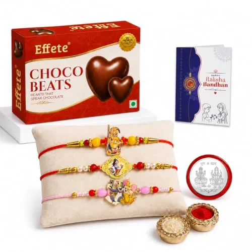 Ganesha Krishna Rakhi Combo – Raksha Bandhan Gift with Choco Beats - Detailed Feature View 4