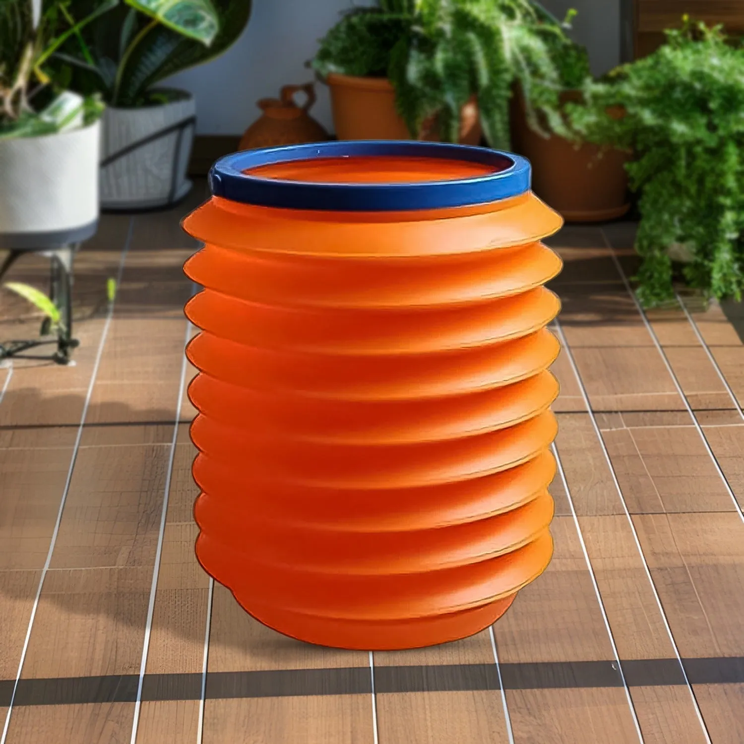 Premium Foldable Storage Bucket, Water Container & Dustbin Multiuse bucket ( red ) - Buy Online at Alikart