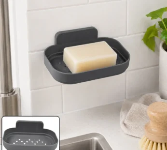Kitchen Soap Dish, Self-Adhesive Wall Soap Holder for Sink and Basin (1 Pc)