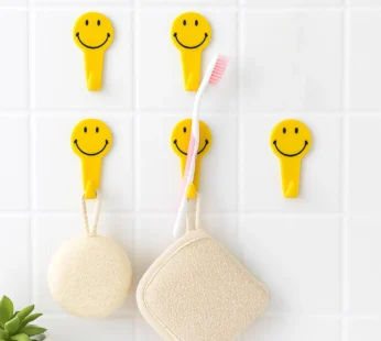 Self Adhesive Hooks (5 Pcs) – Strong Wall Mount | GlimmerHome