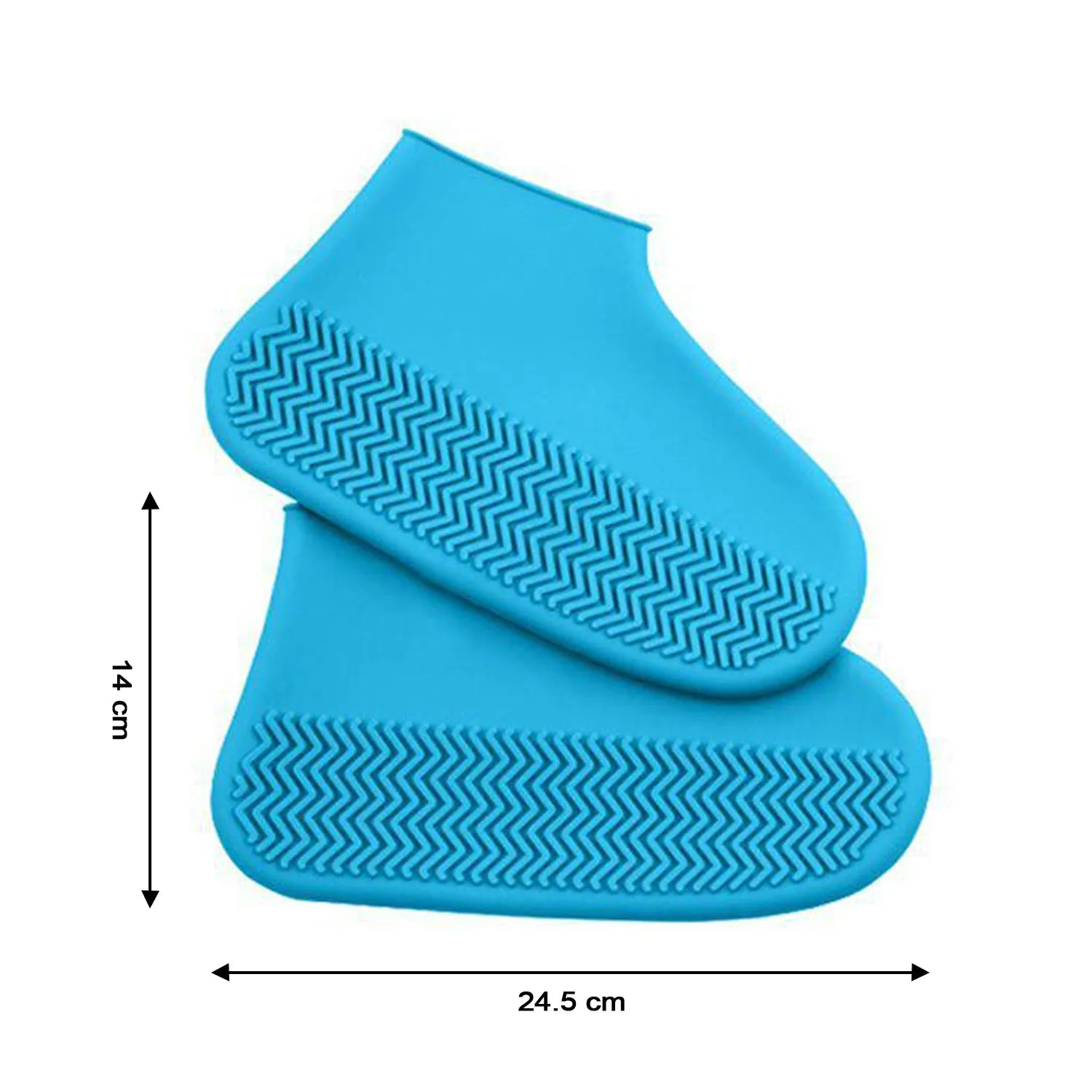 Silicone Rain Boot Covers Non Slip Foldable Protection - Detailed Feature View 4