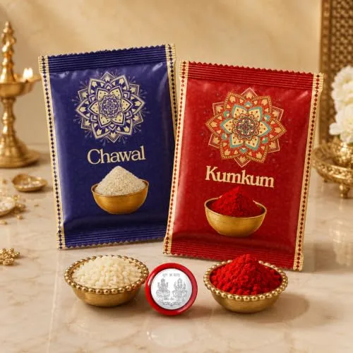Raksha Bandhan Rakhi Combo – Ganesha Krishna Tealight Gift - Detailed Feature View 1