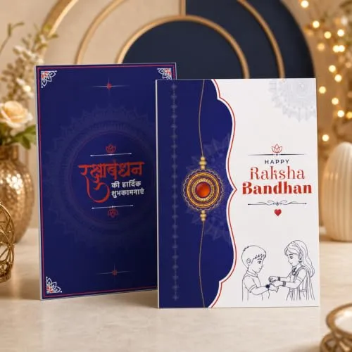 Veera, OM Rakhi for Brother with Pooja Thali - Raksha Bandhan Gift Set, Pack of 7 - Detailed Feature View 3