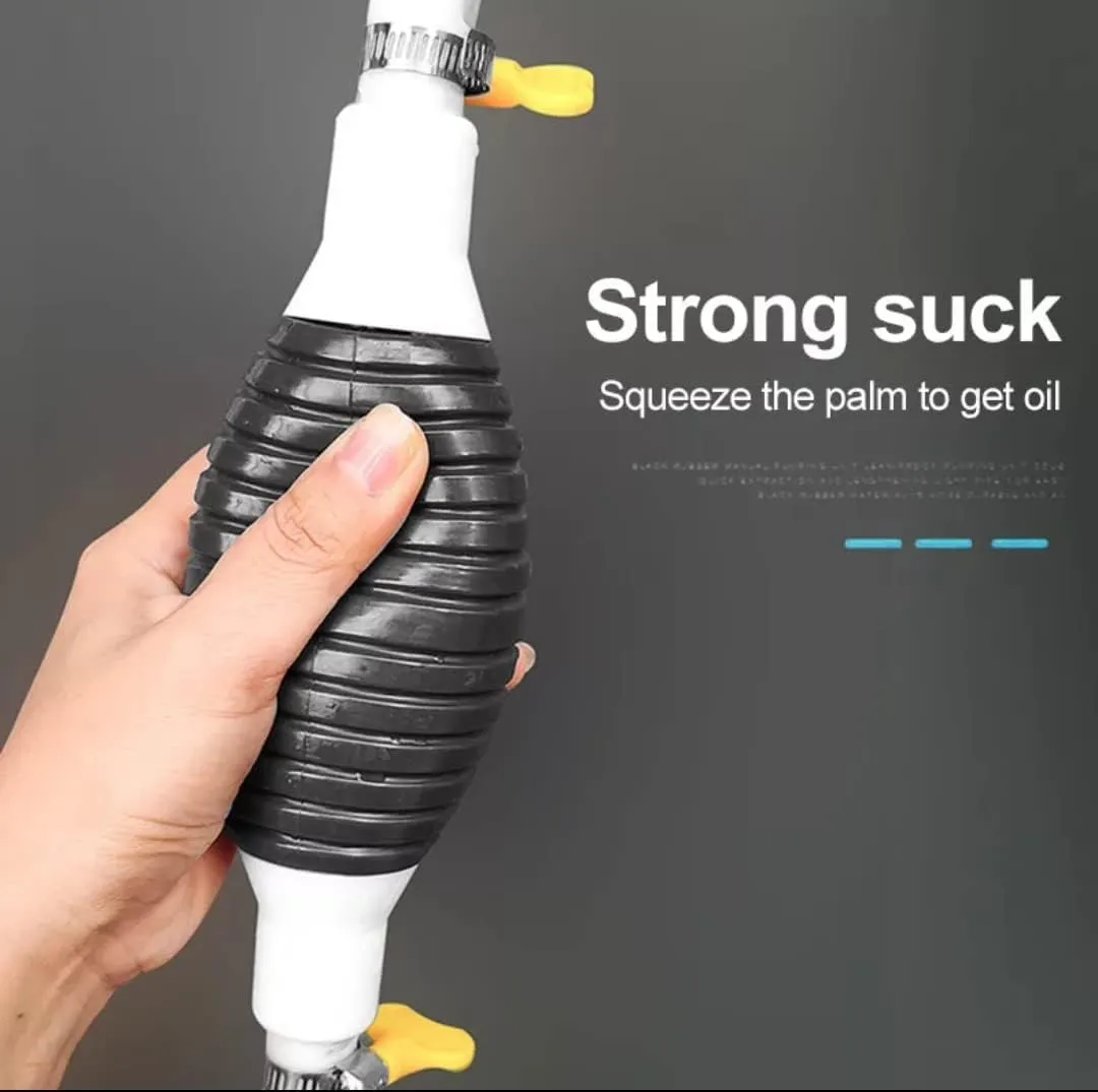 Fuel Transfer Pump – Portable Manual Siphon Kit for Liquids - Detailed Feature View 3