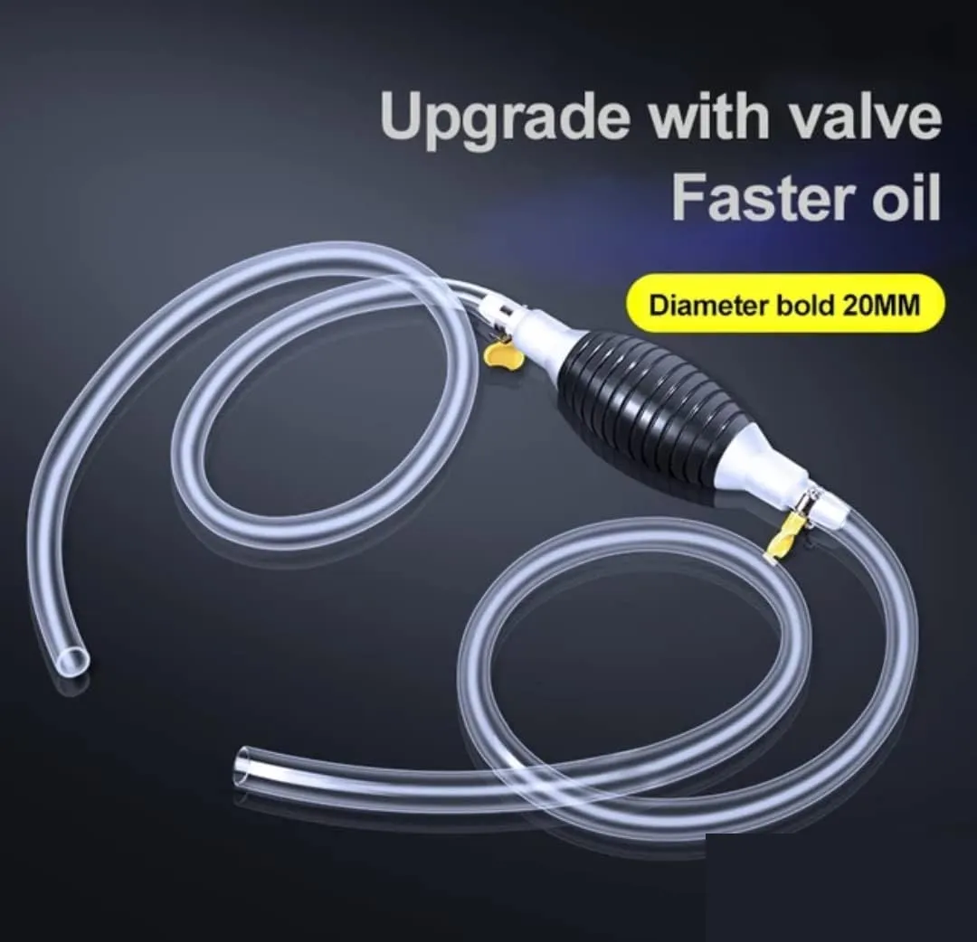 Fuel Transfer Pump – Portable Manual Siphon Kit for Liquids - Detailed Feature View 5