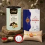 Premium Raksha Bandhan Gift Combo - Swami Maharaj Rakhi & Chocolates - Buy Online at Alikart