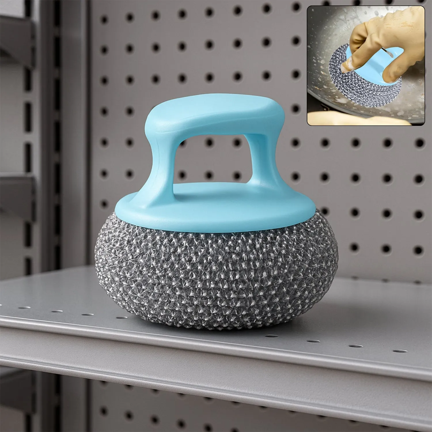 Premium Palm Dish Brush – Multifunctional Kitchen Scrubber for Pots & Sink | Velvet Wipe - Buy Online at Alikart