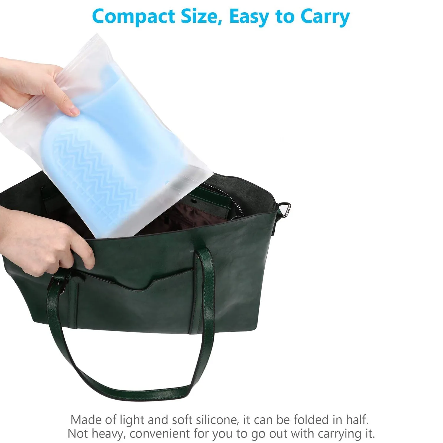 Silicone Rain Boot Covers Non Slip Foldable Protection - Detailed Feature View 6