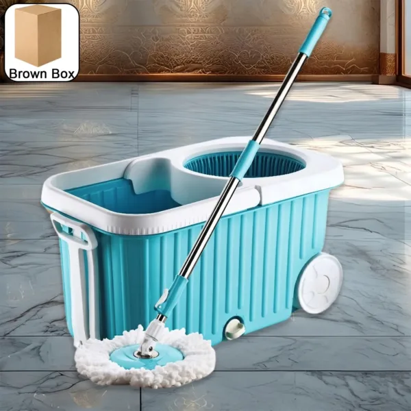 Spin Mop – 360° Rotating Stainless Steel Spinner for Deep Cleaning