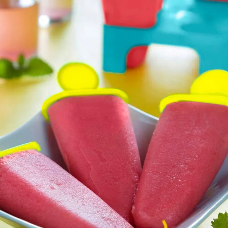 6-Piece Kulfi & Popsicle Mould Set – Reusable Ice Cream Maker Molds for Homemade Kulfi, Ice Pops & Candy(Random Color) - Detailed Feature View 1