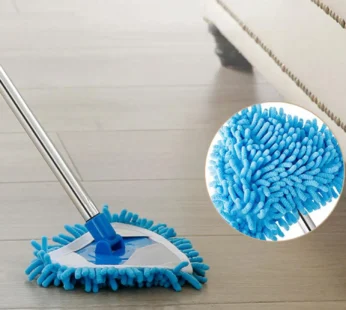 Triangle Mop – Adjustable Stainless Steel for Wet & Dry Floors | Velvet Wipe