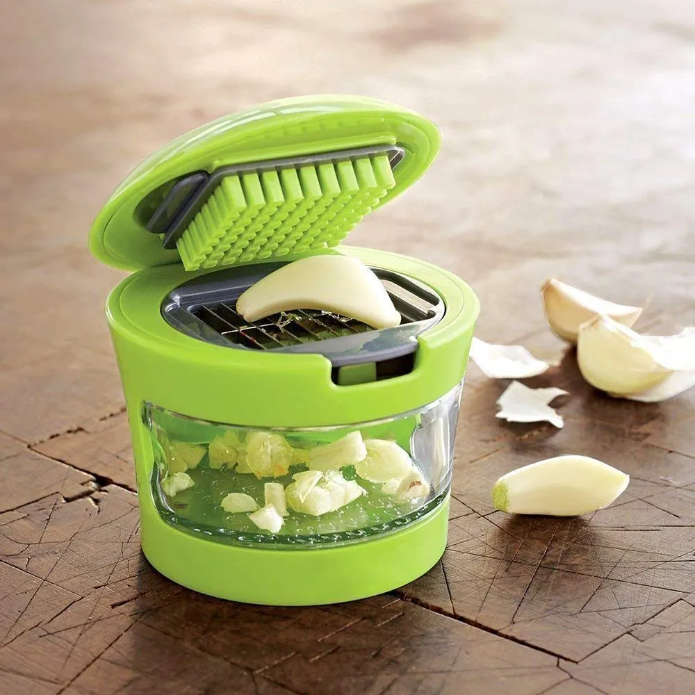Premium Garlic Crusher – Manual Mincer & Chopper for Kitchen | Quickslice - Buy Online at Alikart