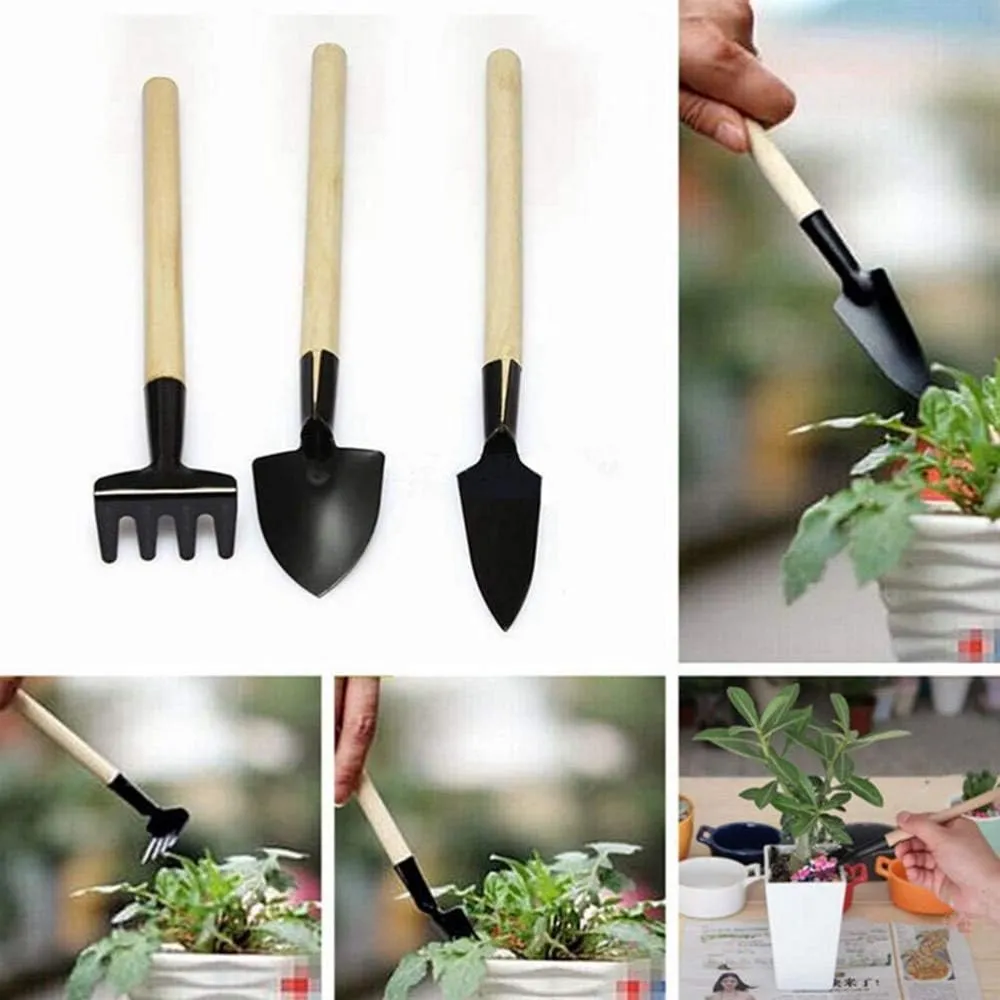3-in-1 Garden Tool Set – Rustproof Stainless Steel Hand Trowel, Transplanter & Cultivator with Soft Grip Handles for Home Gardening - Detailed Feature View 3