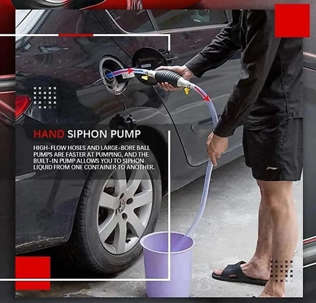 Fuel Transfer Pump – Portable Manual Siphon Kit for Liquids - Detailed Feature View 7