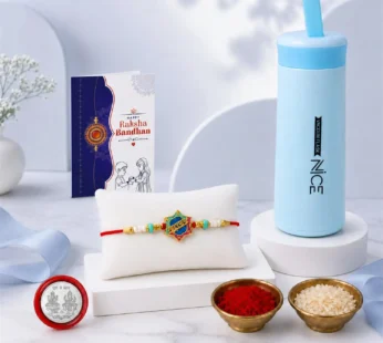 Khatu Shyam Rakhi Combo with Kids Water Bottle 400ml