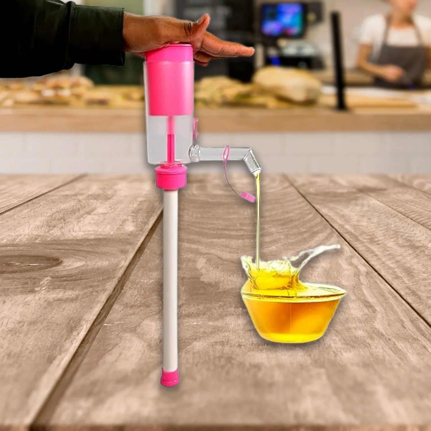 Hand Press Oil Extractor – Manual Plastic Oil Pump for Cups & Cans - Detailed Feature View 5