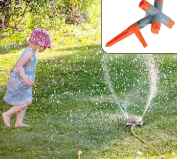 Garden Sprinkler – 360° Rotating Adjustable 4-Arm | Grow Garden Tools