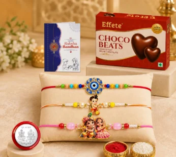 Rakhi for Brother with Chocolate 32gm – Raksha Bandhan Gift Set, Pack of 7