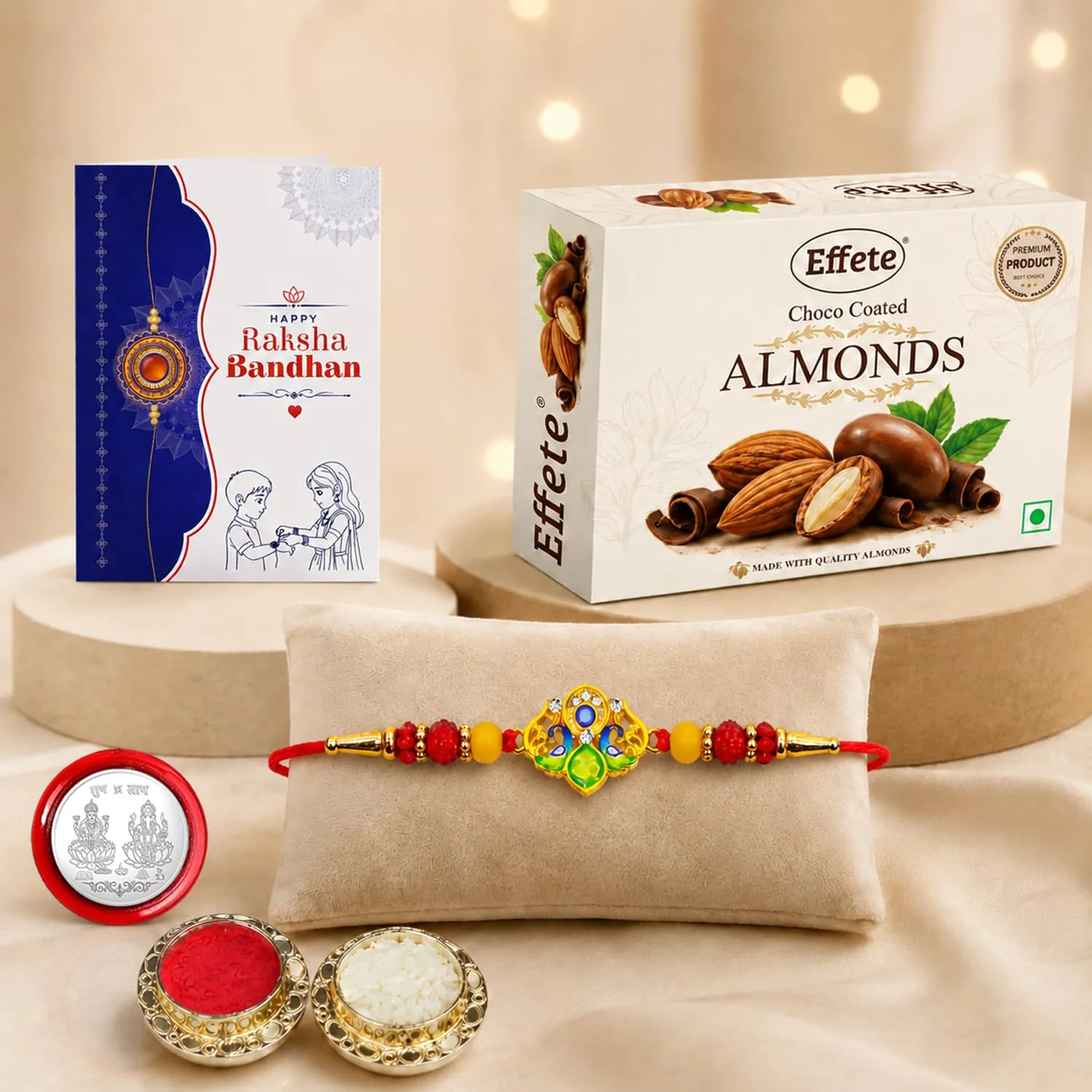 Premium Trishul Rakhi Combo Pack of 5 - Raksha Bandhan Gift Set - Buy Online at Alikart
