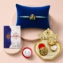 Premium Rakhi Gift Hamper – Ganesh Shivling Rakhi & Pooja Thali Combo - Buy Online at Alikart