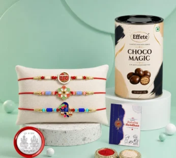 Veera Rakhi for Brother with Chocolate 96gm – Raksha Bandhan Gift Set, Pack of 7