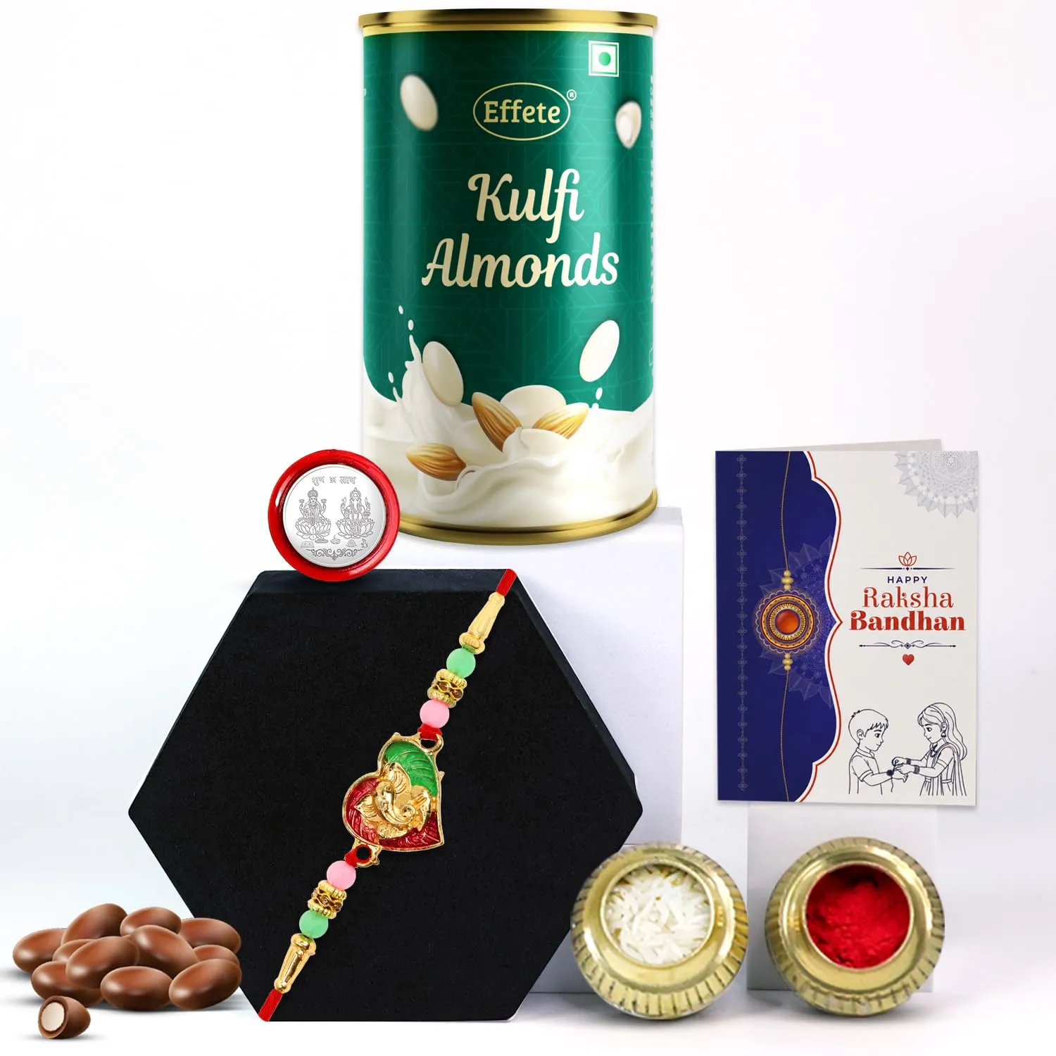 Premium Rakhi with Chocolate for Brother – Raksha Bandhan Gift Set (Pack of 5) - Buy Online at Alikart