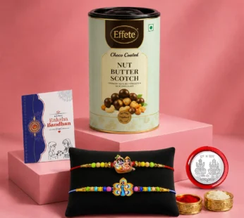 Radhe Krishna Rakhi Combo – Festive Gift Pack