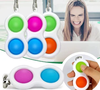 Pop It Fidget Toy – Soft Silicone Push Pop Bubble Sensory Stress Reliever for Kids & Adults | Fun Toy for Car, Bike & Gifts (Random Color – Pack of 1)
