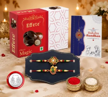 Rakhi for Brother with Chocolate Magic 32gm – Rakshabandhan Gift Set, Pack of 6