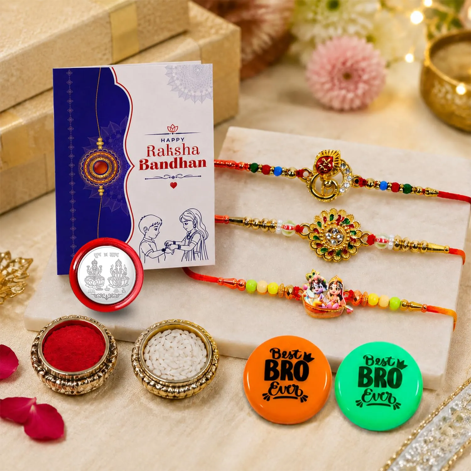 Premium Rakhi Combo – Multicolor Gift Pack for Raksha Bandhan - Buy Online at Alikart