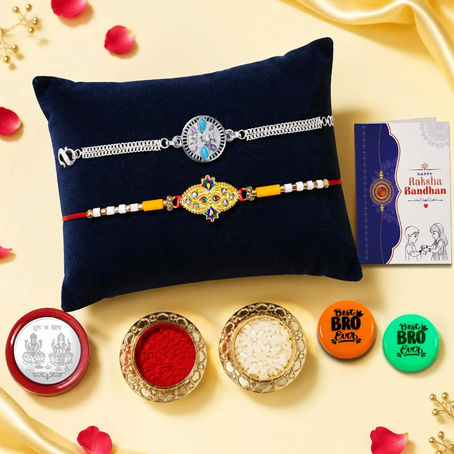 Premium Rakhi Gift Combo for Bhaiya Raksha Bandhan Special Pack of 6 - Buy Online at Alikart