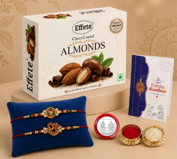 Rakhi for Brother with Chocolate Almonds 32gm – Rakshabandhan Gift Set, Pack of 6