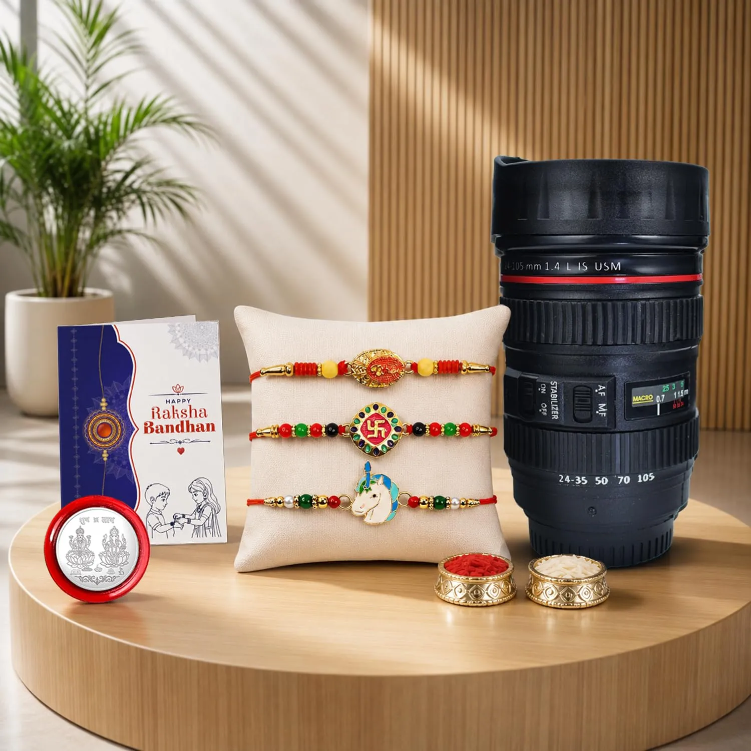 Premium Bhai Rakhi for Brother with Coffee Mug - Raksha Bandhan Gift Set, Pack of 7 - Buy Online at Alikart