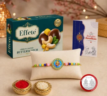 Ganesh Rakhi Combo – Raksha Bandhan Gift with Chocolates (Pack of 5)