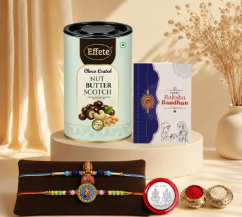 Khatu Shyam Rakhi Combo with Chocolate & Pooja Set for Raksha Bandhan
