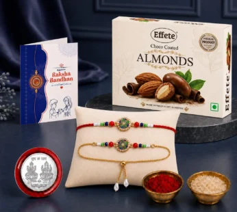 Rakhi for Brother & Bhaiya with Chocolate 32gm – Raksha Bandhan Gift, Pack of 5