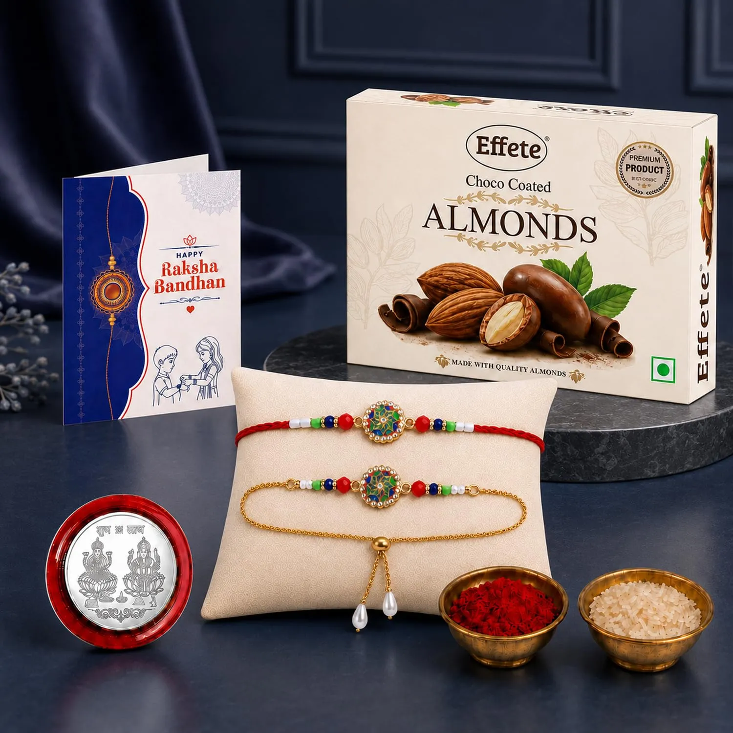 Premium Rakhi for Brother & Bhaiya with Chocolate 32gm - Raksha Bandhan Gift, Pack of 5 - Buy Online at Alikart