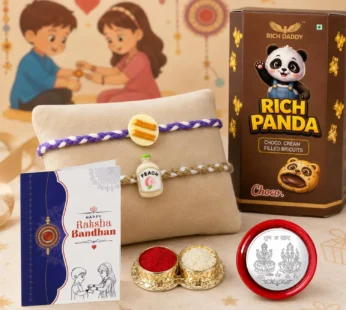 Sweet Rakhi for Brother with Biscuit 60gm – Raksha Bandhan Gift Set, Pack of 6