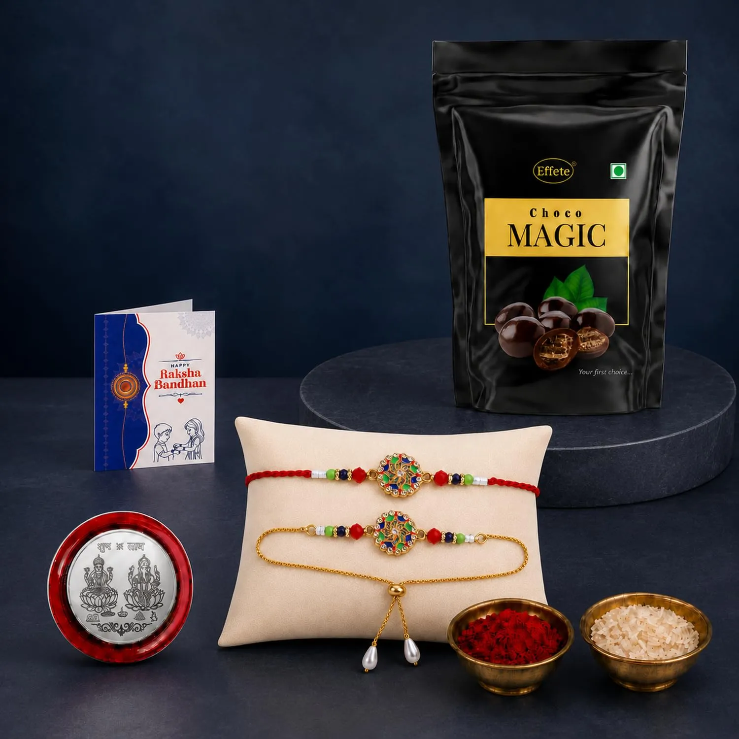Premium Rakhi for Brother & Bhaiya with Chocolate Magic - Raksha Bandhan Gift, Pack of 5 - Buy Online at Alikart
