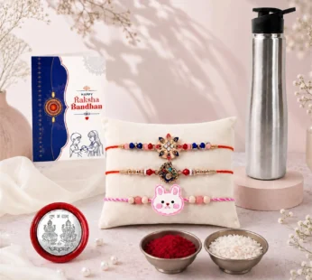 Raksha Bandhan Gift Combo for Brother with 1000ml SS Bottle