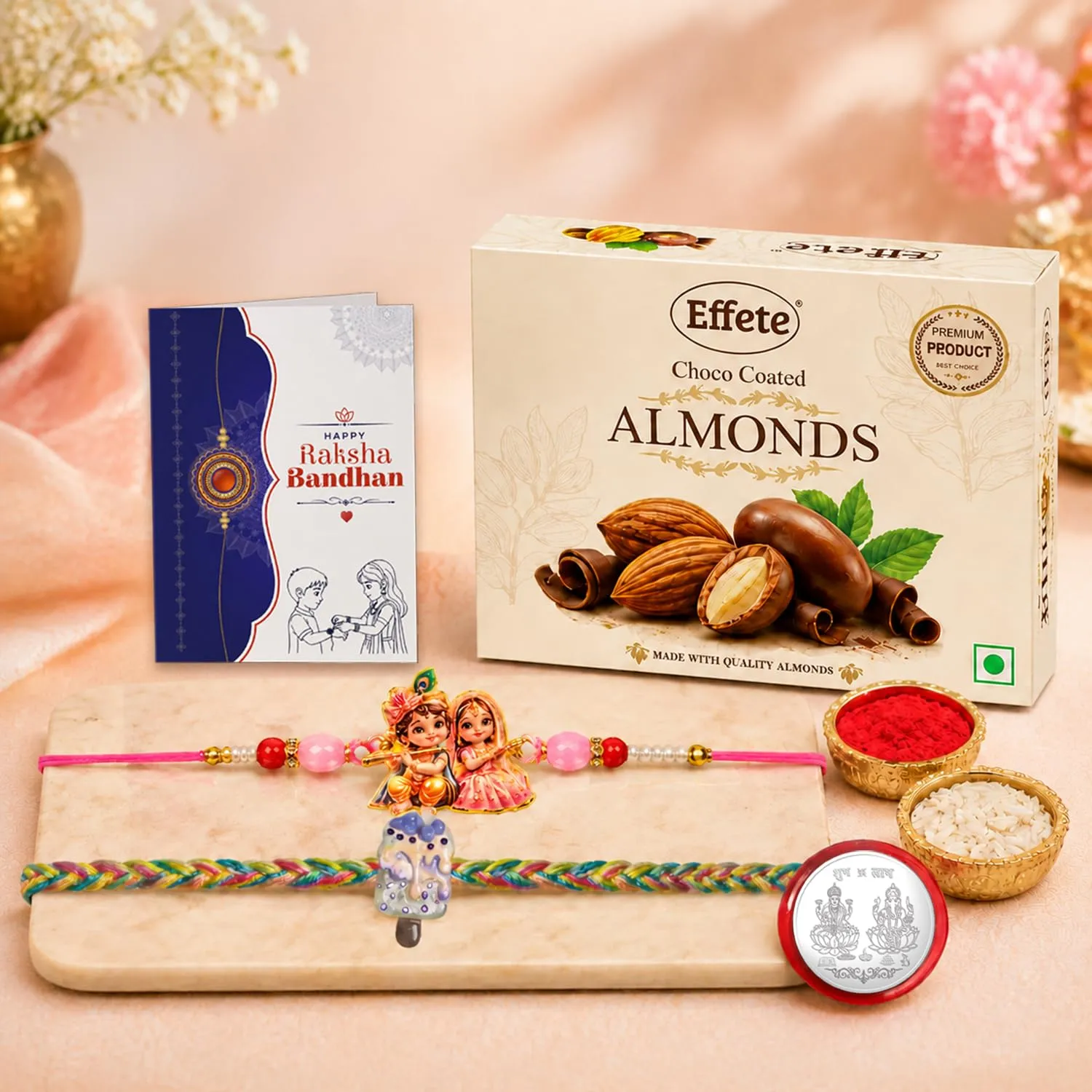Premium Rakhi with Chocolate for Brother – Food Design Raksha Bandhan Gift - Buy Online at Alikart