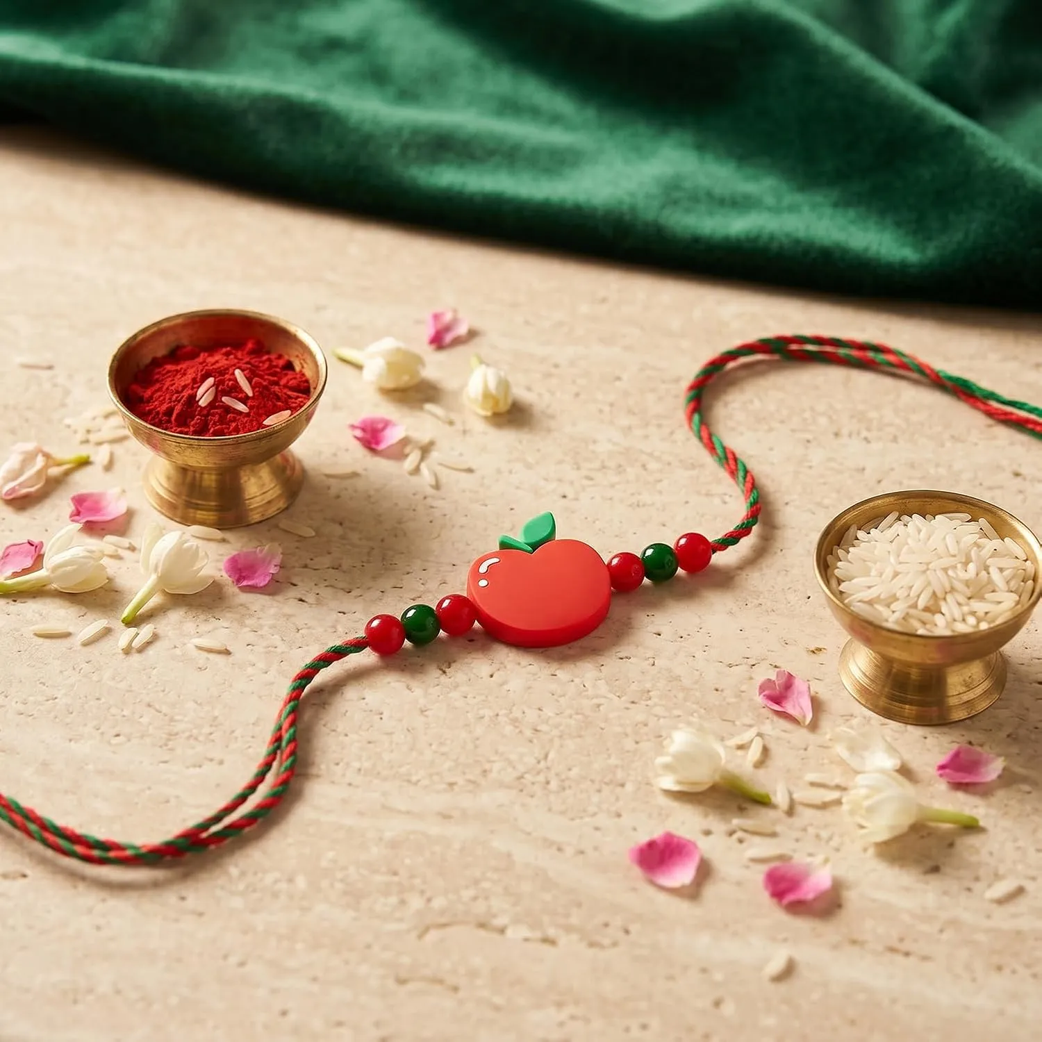 Fruit Rakhi for Brother with Rose Almond 96gm - Rakshabandhan Gift Set, Pack of 7 - Detailed Feature View 7