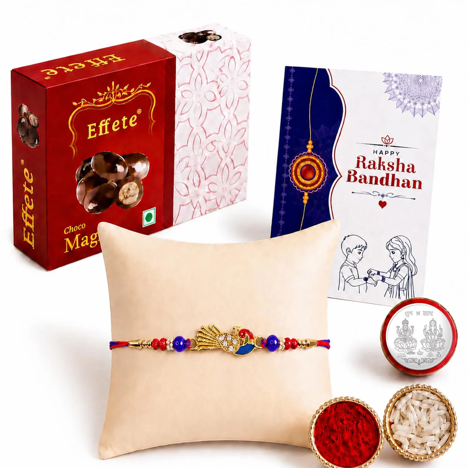 Premium Peacock Design Rakhi – Raksha Bandhan Gift Combo for Brother - Buy Online at Alikart