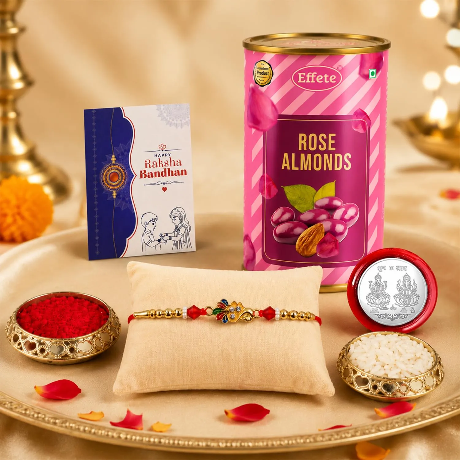 Premium Rakhi Chocolate Gift Set Peacock Multicolor for Brother Raksha Bandhan - Buy Online at Alikart