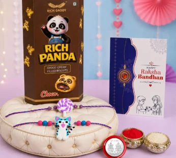 Rakhi for Brother with Biscuit 60gm – Raksha Bandhan Gift Set, Pack of 6