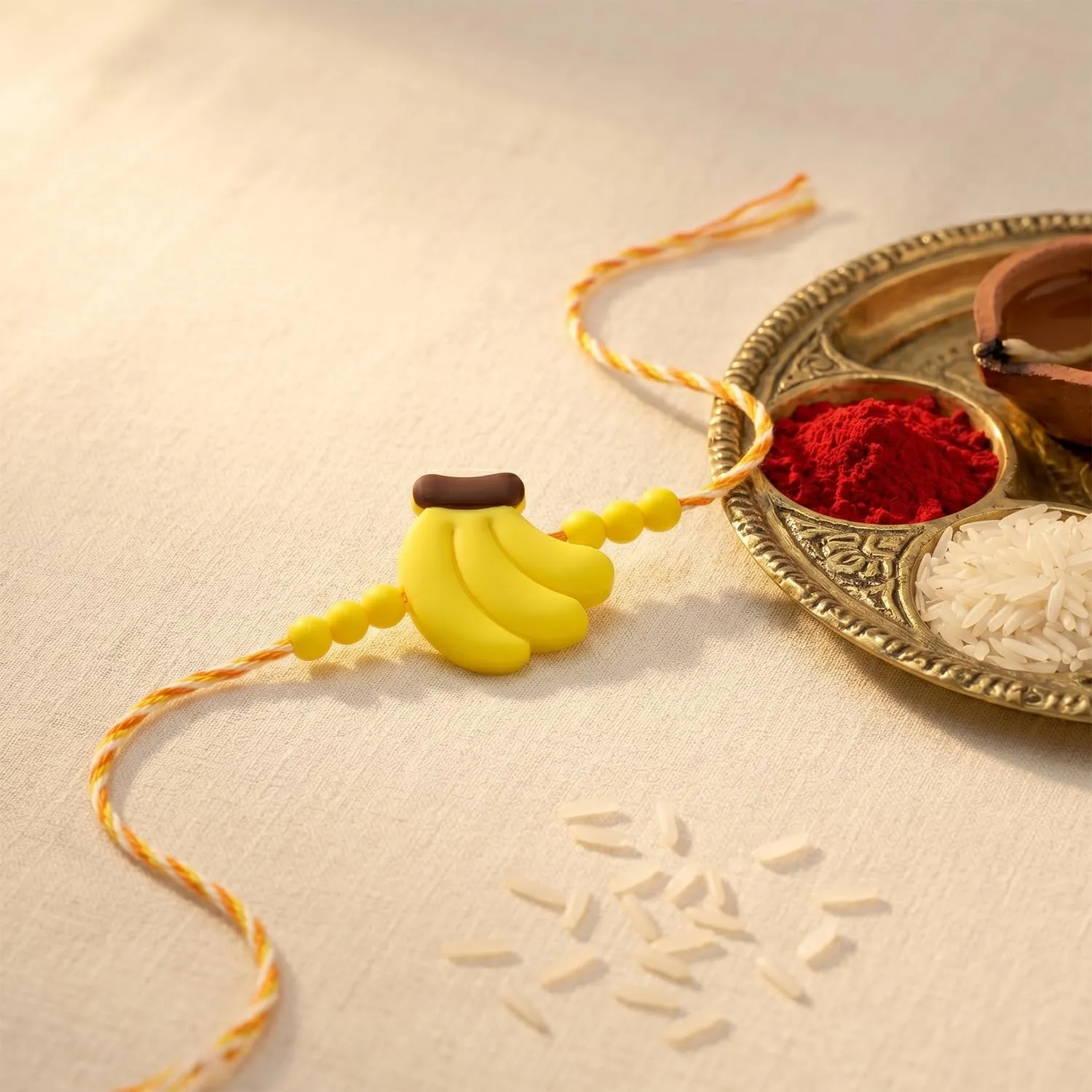 Raksha Bandhan Gift Combo – Round Multicolor Rakhi with Magnets - Detailed Feature View 5