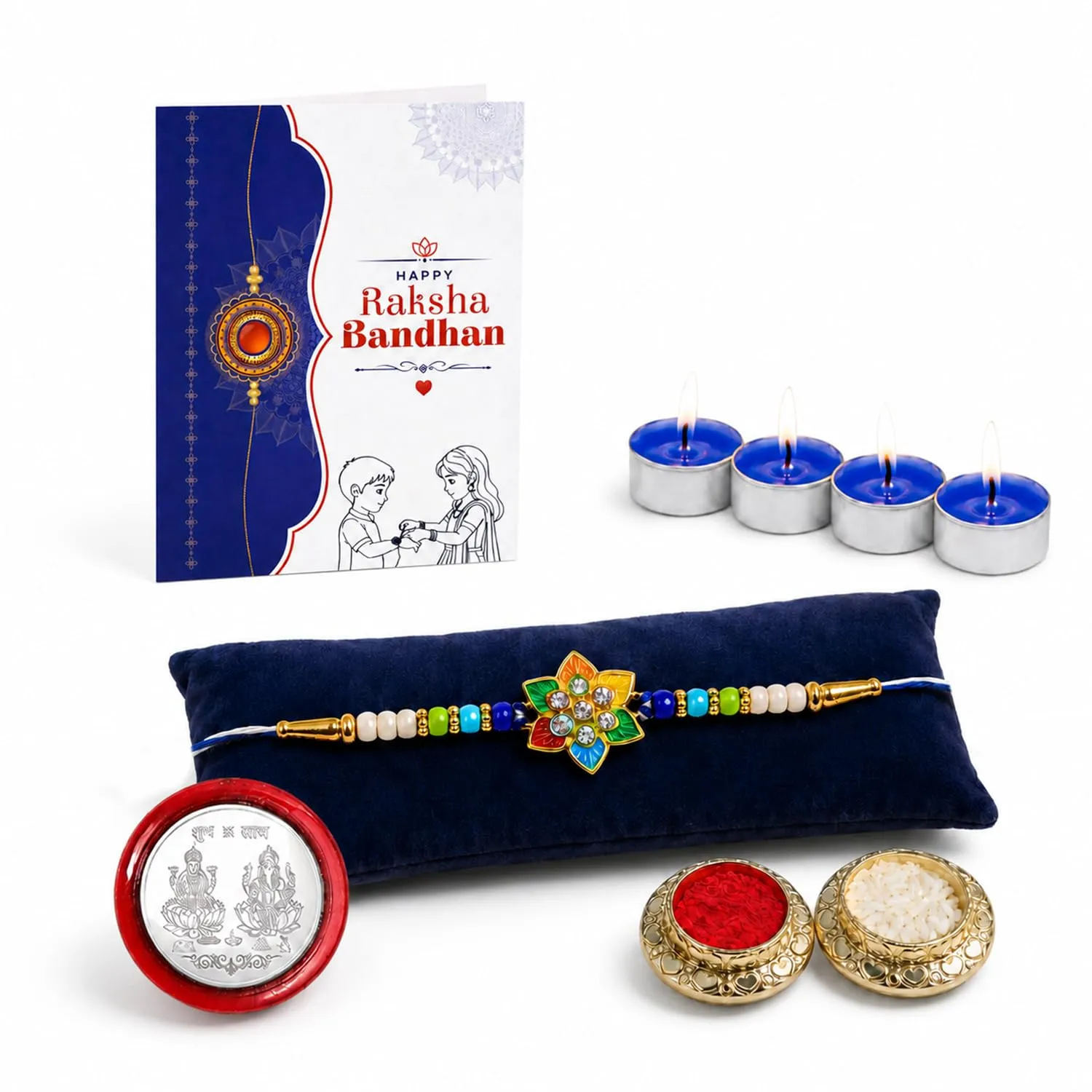 Raksha Bandhan Rakhi Gift Combo for Bhaiya with Chocolates - Detailed Feature View 3