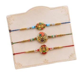 Rakhi for Brother & Bhaiya with Pooja Thali – Raksha Bandhan Gift Set, Pack of 7